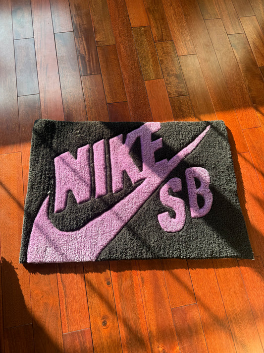 BLACK & PURPLE RUG
