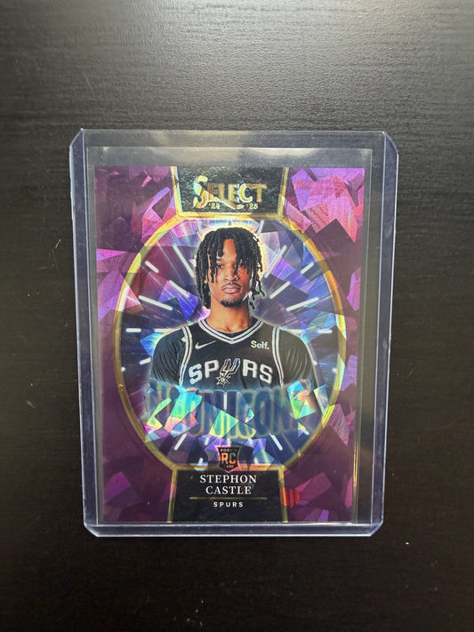 STEPHON CASTLE 2024 NEON ICON PURPLE CRACKED ICE #37/75